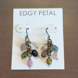 Edgy Petal Watermelon Cluster Earrings